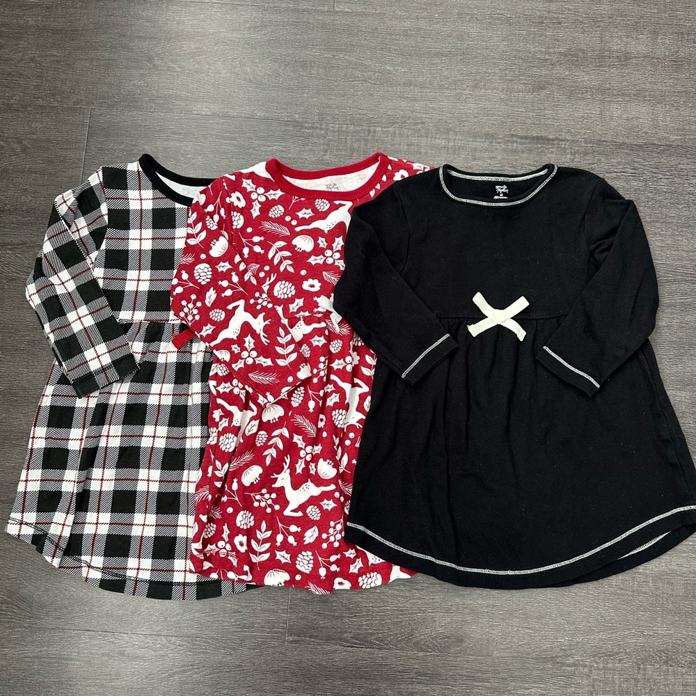 Touched By Nature Toddler Dresses - Set of Three